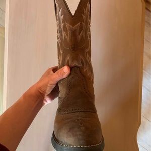 NWOT Ariat Heritage Stockman Pink Details Boots 7